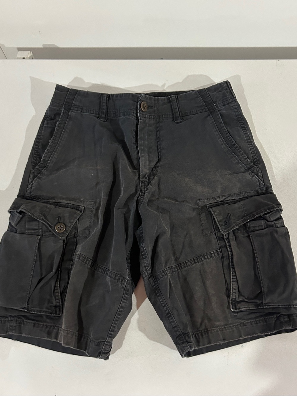 Men's Black Cargo Shorts - American Eagle